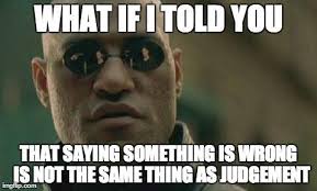 not judgement